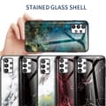 Miniatyrbillede 2 af 2: Fantasy Marble Samsung Galaxy A73 Cover - Flyvende Due Marmor Multicolor