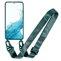 Miniatyrbillede 5 af 5: Tyndt TPU-etui med mat finish og justerbar strop til Samsung Galaxy S22 - Mørkegrøn Green