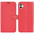 Pikkukuva 1 / 2: Classic Samsung Galaxy A04 Läppäkotelo - Punainen Red