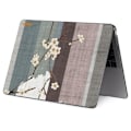 Miniatyrbild 5 av 6: HAT PRINCE MacBook Pro 16 M1 Max / M1 Pro (A2485, 2021) skydd i vintage blomstil - Plommonblomma Grön