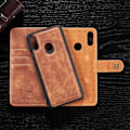 Miniatyrbillede 2 af 2: DG.MING Huawei P Smart 2019 2-in-1 Wallet etui - Brun Brown