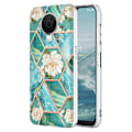 Pikkukuva 1 / 2: Marble design Nokia G20 / Nokia G10 kotelot - Siniset Kukat Blue