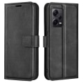 Miniatyrbillede 1 af 6: Læderetui med Pung til Xiaomi Redmi Note 12 Pro Plus - Sort Black