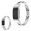 Miniatyrbillede 1 af 2: Fitbit Charge 2 X-shape rustfrit stål rem - sølv Silver grey