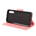 Miniatyrbillede 2 af 2: Samsung Galaxy A50 sommerfugleprint på lædercover - pink Pink