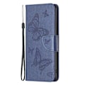 Pikkukuva 3 / 6: Butterfly Samsung Galaxy A04 Läppäkotelo - Tummansininen Blue