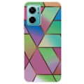Pikkukuva 1 / 2: Marble design Xiaomi Redmi Note 11E kotelot - Ruusu / Vihreä Ja Siniset Gradientit Multicolor