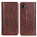 Pikkukuva 1 / 2: Aito nahkakotelo magneettisuljuksella Samsung Galaxy Xcover 6 Pro - Ruskea Brown
