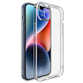 Miniatyrbillede 1 af 6: IMAK UX-5 Series iPhone 14 Plus Anti-fingerprint Flexible Phone Case Super Slim Anti-dust telefonbagcover - Transparent Transparent