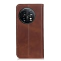 Pikkukuva 2 / 6: Lompakko-style Aitoa Nahkaa Läppäkotelo For OnePlus 11 - Kahvi Brown