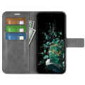 Pikkukuva 6 / 6: Lompakko Nahkakotelo For OnePlus Ace Pro / 10t - Harmaa Silver grey