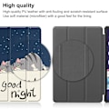 Pikkukuva 2 / 2: Lenovo Tab P11 Pro (2. sukupolvi) kolminkertainen nahkakotelo - Kissa Blue