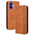 Miniatyrbilde 1 av 2: Bofink Vintage iPhone 16 Plus lærveske - Brun Brown