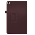 Miniatyrbild 2 av 2: Samsung Galaxy Tab S6 Lite flipfodral i litchi-texturläder - Kaffe Brun