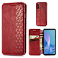 Pikkukuva 1 / 2: Nahkakotelo With A Stylish Rhombus Imprint For Sony Xperia 10 III - Punainen Red