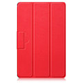 Pikkukuva 2 / 2: Kolminkertainen nahkakotelo Lenovo Tab M10 (Gen 3) - Punainen Red