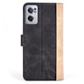 Miniatyrbillede 2 af 2: To-farvet OnePlus Nord CE 2 5G læderetui - Sort Black
