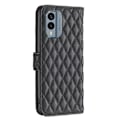 Miniatyrbillede 2 af 2: Rhombus mat Nokia X30 flip etui - Sort Black