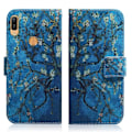 Pikkukuva 1 / 2: Huawei Y6 2019 kuvioitu nahkakotelo - Puu Kukkien Kanssa Multicolor