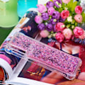 Miniatyrbillede 2 af 2: Samsung Galaxy A7 (2018) glitter pulver stødsikkert etui - Rød Red