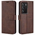 Pikkukuva 1 / 2: Lompakko Nahkakotelo For ZTE Axon 40 Ultra - Ruskea Brown
