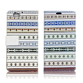 Miniatyrbillede 1 af 2: HTC A9s fleksibelt læder-etui m. kortholder - Etnisk mønster Multicolor