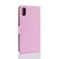 Miniatyrbild 2 av 2: iPhone XR mobilfodral syntetläder silikon stående plånbok - Rosa Rosa