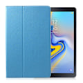 Miniatyrbillede 1 af 2: Samsung Galaxy Tab A 10.5 beskyttelsesetui i kunstlæder med stativ - Baby Blå Blue