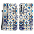 Pikkukuva 1 / 2: Wonderland Samsung Galaxy A54 Läppäkotelo - Retro Totem Blue