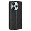 Pikkukuva 2 / 2: Bofink Vintage Xiaomi Redmi Note 13 4G / 5G / Xiaomi Poco M6 nahkakotelo - Musta Black