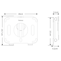 Miniatyrbillede 2 af 2: Universelt foldbart skrivebordsstativ i aluminiumslegering til tablet - Grå Silver grey