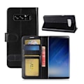 Pikkukuva 1 / 2: Samsung Galaxy Note 8 tyylikäs nahkakotelo - Musta Black