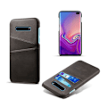 Miniatyrbillede 1 af 2: Crazy Horse Samsung Galaxy S10 Plus læderbelagt etui - Sort Black