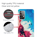 Miniatyrbillede 2 af 2: Marble design Samsung Galaxy A23 cover - Stænk Af Rødt Og Blåt Multicolor