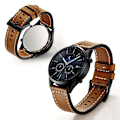 Pikkukuva 1 / 2: Samsung Gear S3 / Frontier kestävä aitoa nahkaa oleva ranneke - Tumman Ruskea Brown