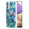 Miniatyrbild 1 av 2: Marmormotiv Samsung Galaxy A23 skal - Blå/Grön multifärg