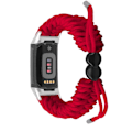 Miniatyrbillede 1 af 2: Fitbit Charge 5 elastisk nylon-urrem - Rød Red