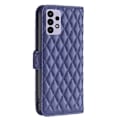 Miniatyrbillede 2 af 2: Rhombus Mønster Matte Flip Case til Samsung Galaxy A72 5G - Blå Blue