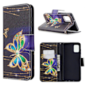 Miniatyrbillede 1 af 2: Wonderland Samsung Galaxy A31 Etui - Guld Sommerfugl Multicolor