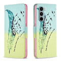 Pikkukuva 1 / 2: Wonderland Motorola Moto G200 5G / Motorola Edge S30 flip kuoret - Sulka Ja Linnut Green