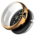 Miniatyrbillede 1 af 6: Google Pixel Watch galvaniseringscover med skærmbeskyttelse - Rødguld Pink