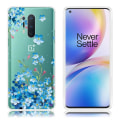 Miniatyrbillede 1 af 5: Deco OnePlus 8 Pro etui - Blå Blomst Blue