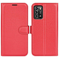 Miniatyrbillede 1 af 2: Klassisk ZTE Blade A72 Flip Etui - Rød Red
