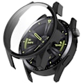 Miniatyrbillede 1 af 2: Huawei Watch GT 3 (42mm) TPU-ramme + skærmbeskytter af hærdet glas - Sort Transparent