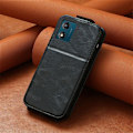 Pikkukuva 4 / 6: Vertical Flip Phone Suojakotelo With Zipper For Motorola Moto E13 - Musta Black