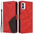 Pikkukuva 1 / 2: Teksturoitu nahkakotelo hihnalla Nothing Phone (1) - Punainen Red