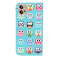 Miniatyrbillede 2 af 2: Wonderland Motorola Moto G32 Flip Etui - Søde Ugler Multicolor