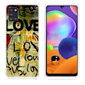 Pikkukuva 1 / 2: Deco Samsung Galaxy A31 kuoret - LOVE-kuvio Multicolor