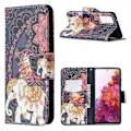 Pikkukuva 1 / 2: Wonderland Samsung Galaxy S20 FE 5G / Samsung Galaxy S20 FE flip kuoret - Norsu Multicolor