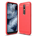 Pikkukuva 2 / 2: Carbon Flex Nokia 4.2 kuoret - Punainen Red